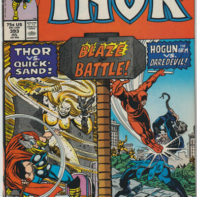 Marvel comics the mighty thor set of five (1988) 393-397 daredevil black knight