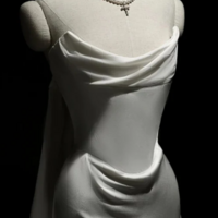 Strapless Satin Mermaid Wedding Dresses With Ruffles - Thumbnail 1
