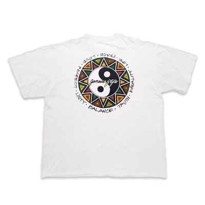 Jamaican unity yin-yang tee