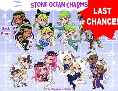 Stone Ocean Charms