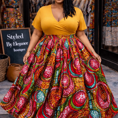 Vibrant roots skirt set (long)