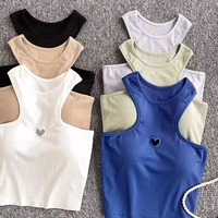 Heart-shaped Cutout Tank Top - Thumbnail 2