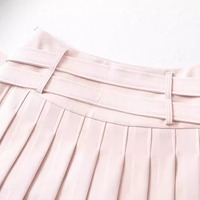 Heart-shaped buckles pleated skirt - Thumbnail 6