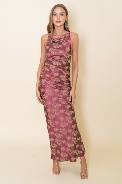 Floral Print Maxi Slip Dress