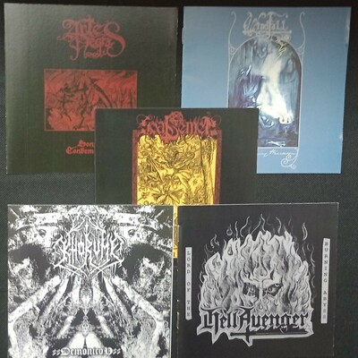 Artes negras , khorumi , windfall, goat semen, hellavenger cds