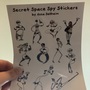 Space Secret Spy Sticker Sheet-1