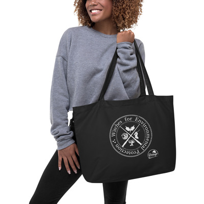 Witches for environmental protection organic cotton tote bag