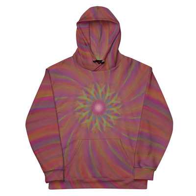 Hypnotic spiral vortex hoodie