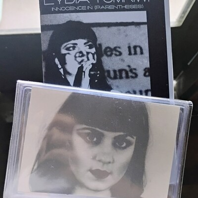 Lydia tomkiw "innocence in (parantheses) zine and cassette (algebra suicide)