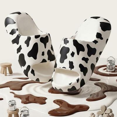 Cow pattern pillow slides