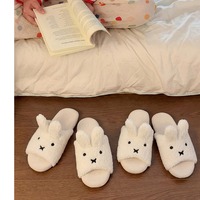 Bunny plush cotton slippers - Thumbnail 4