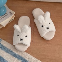 Bunny plush cotton slippers - Thumbnail 3
