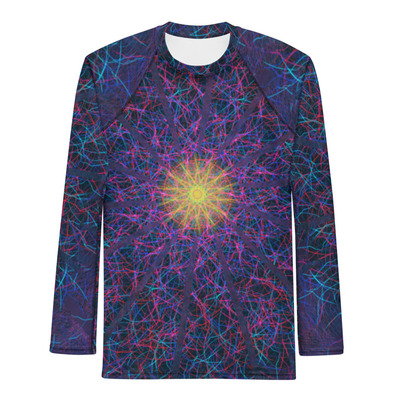 Radiant symphony men's rash guard