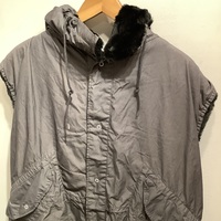 0000 sleevelss grey military parka  - Thumbnail 1