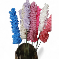 Crochet lavender flower with butterfly key chain - Thumbnail 3