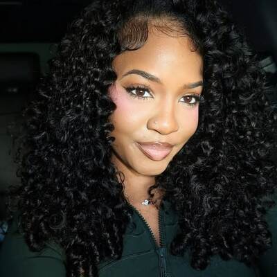 Dignified hair –   3 in 1 wig 180% density burmese curly 