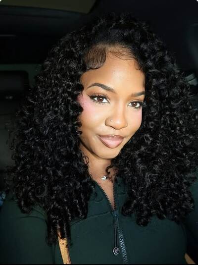 Dignified Hair –   3 in 1 wig 180% density Burmese Curly 