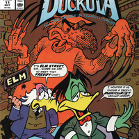 COUNT DUCKULA #11 (Marvel Comics, 1989) custom painted cover + comic book! - Thumbnail 1