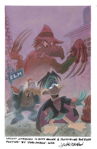 COUNT DUCKULA #11 (Marvel Comics, 1989) custom painted cover + comic book!
