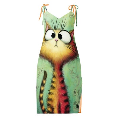 Trudi tie-strap midi dress