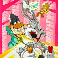 Oversize Print by Dhani Barragan "Rabbit Seasoning"  - Thumbnail 1