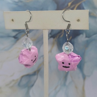 Origami earrings: ditto