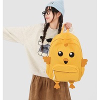 Kawaii Chicken Corduroy Backpack - Thumbnail 3