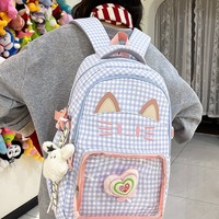 Cute cat ita-style school backpack - Thumbnail 4