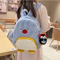 Penguin-themed plush backpack - Thumbnail 1