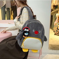 Penguin-themed plush backpack - Thumbnail 2