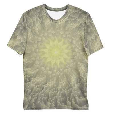 Radiant abstract sunburst men's t-shirt