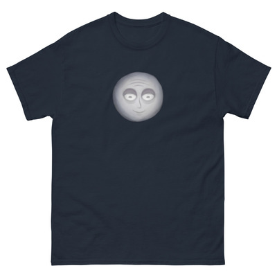 Cartoon Moons Grinning Glow classic tee