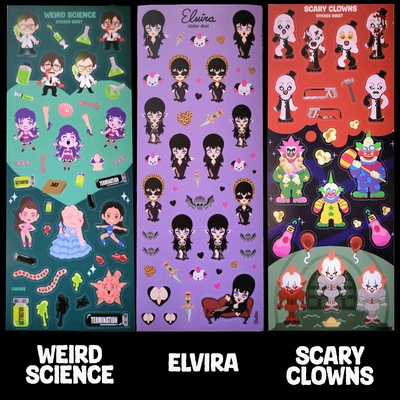 Horror deco stickers