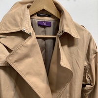 Y's puple label buttonless trench coat  - Thumbnail 1