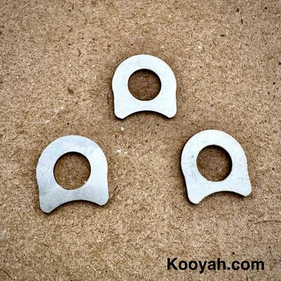 Stainless shock buffer for 1911 2011 protects the frame, buff rubber and improves recoil.  made in usa - 3pk