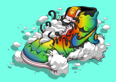 A3 Print by Dhani Barragan "Deconstructed Air J. Balbin" 