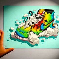 A3 Print by Dhani Barragan "Deconstructed Air J. Balbin"  - Thumbnail 1