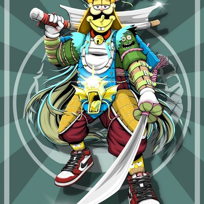 A3 print by dhani barragan "swoosh warrior color ed." 