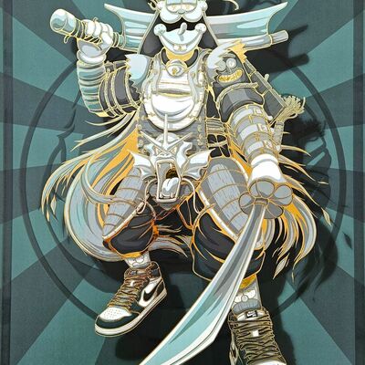 A3 print by dhani barragan "swoosh warrior deluxe ed."