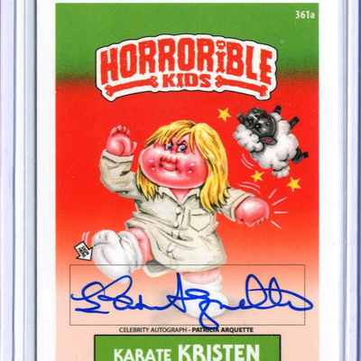 Horrorible kids patricia arquette - celebrity auto card