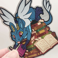 Book Dragon Sticker - Thumbnail 2