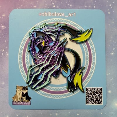 Thunder cat rainbow enamel pin