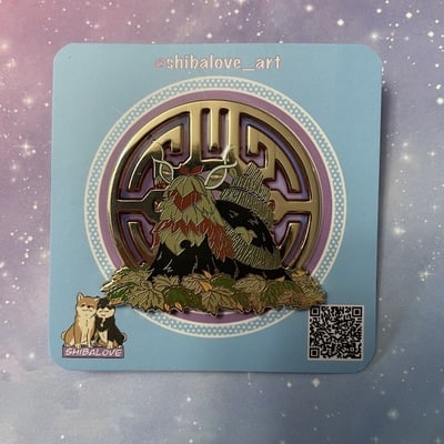 Shiny sus snail hard enamel pin