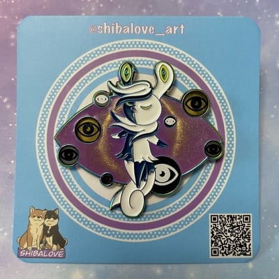 Mega psychic cat enamel pin