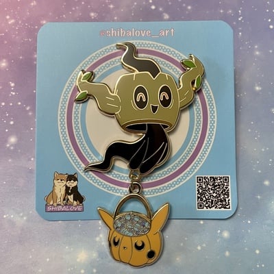 Stump child hard enamel pin