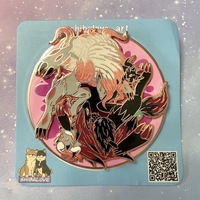 Illusion Foxes Spinning Hard Enamel Pin - Thumbnail 2