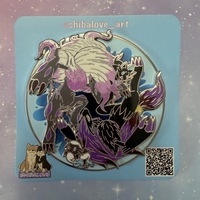 Illusion Foxes Spinning Hard Enamel Pin - Thumbnail 5