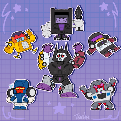 Stunticons Mini Stickers