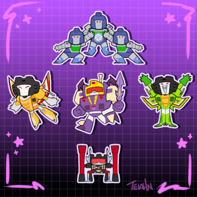 Decepticon mini stickers | wave 2
