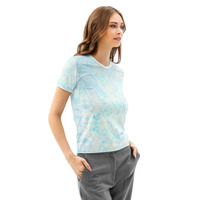 Womens cotton crew neck t-shirt - A Ray - Thumbnail 2